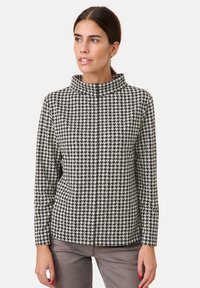 Gerry Weber Langarmshirt - black beige houndstooth
