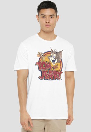 Cotton Soul, TOM AND JERRY WATER DAMAGED - T-Shirt print - white