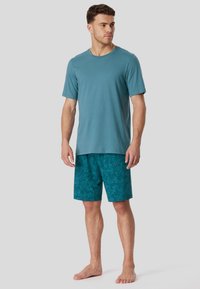 Schiesser RUNDHALS - ESSENTIALS - Pyjama - blaugrau