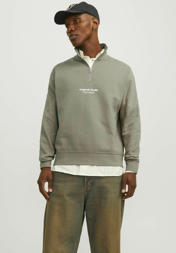 JORVESTERBRO QUARTER ZIP - Sweatshirt - silver sage