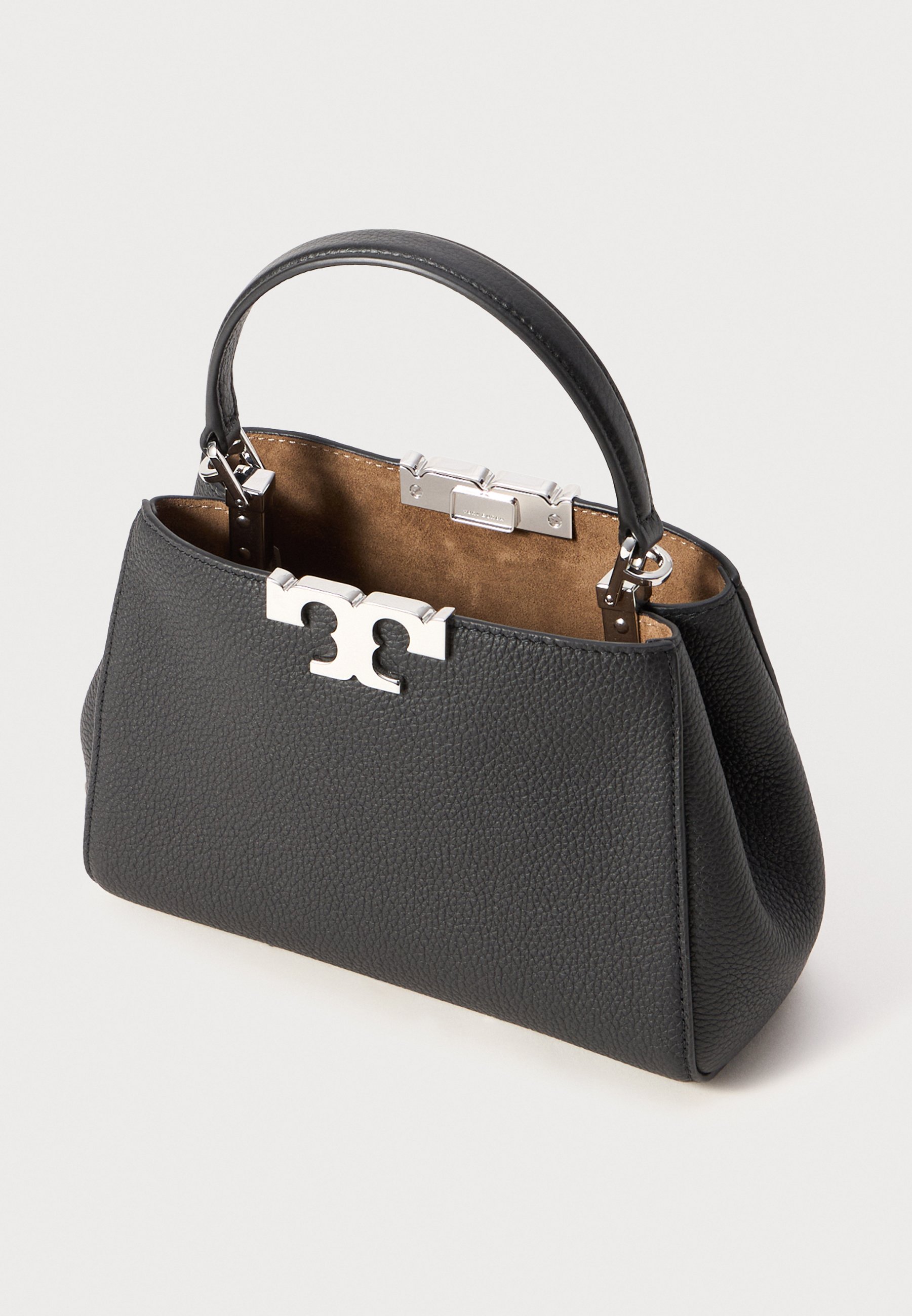 Tory Burch ELEANOR PEBBLED MINI SATCHEL - Mala a tiracolo - black