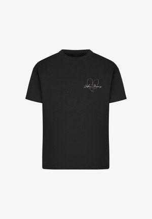 Urban Classics, LADIES URBAN CLASSIC HEART LOGO LOOSE TEE - Triko s potiskem - black