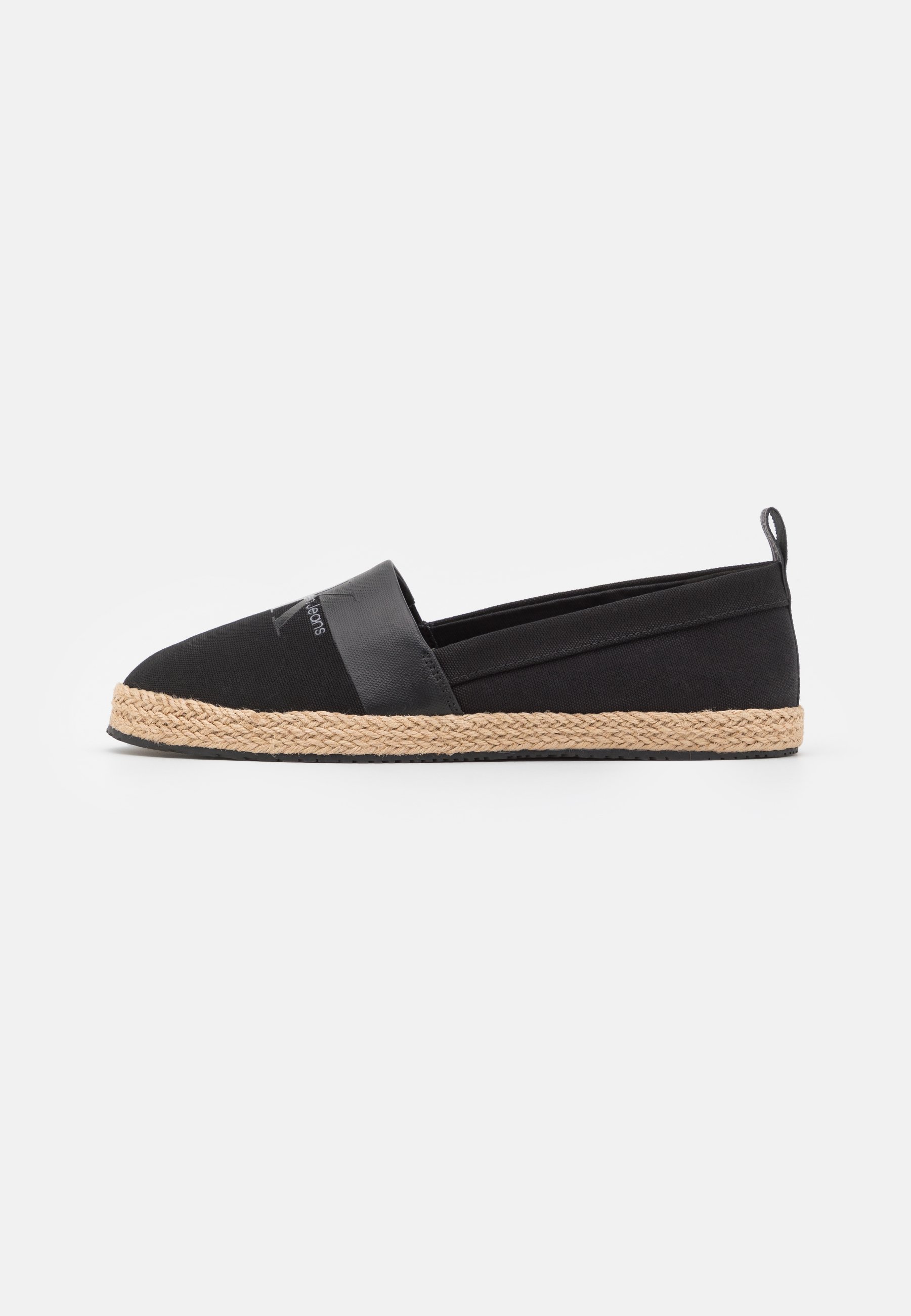 black slip on espadrilles