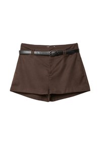 SMART MINI WITH BELT - Shortsit - dark brown