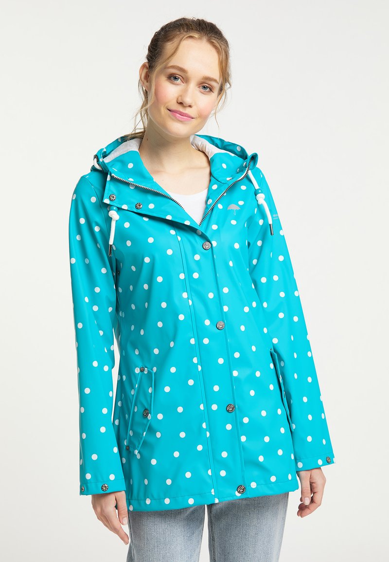 Damen Parkas | Schmuddelwedda SCHMUDDELWEDDA VIRITA Parka türkis aop/türkis - DK85800 Damen Parkas | Schmuddelwedda SCHMUDDELWEDDA VIRITA Parka türkis aop/türkis - DK85800