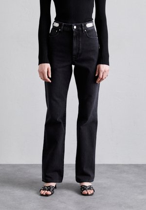 Vaqueros rectos - black denim