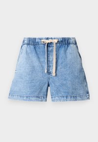 EASY PULL ON - Kratke hlače od trapera - light indigo