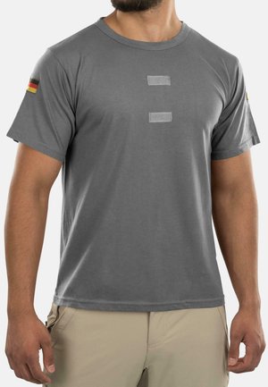 BUNDESWEHR  KURZARM SHIRT TROPENHEMD UNTERHEMD - Print T-shirt - grau