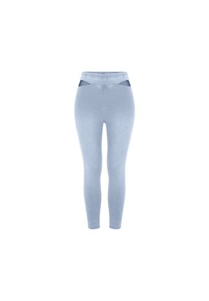 7/8 CON VITA ALTA E DETTAGLI CUT OUT - Jeggings - light blue seams on tone