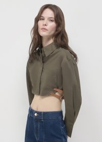 Calliope CROP - Camicia - verde militare scuro