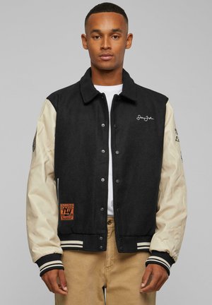Sean John, SCRIPT LOGO RETRO CAR - Chaqueta de entretiempo - black light beige