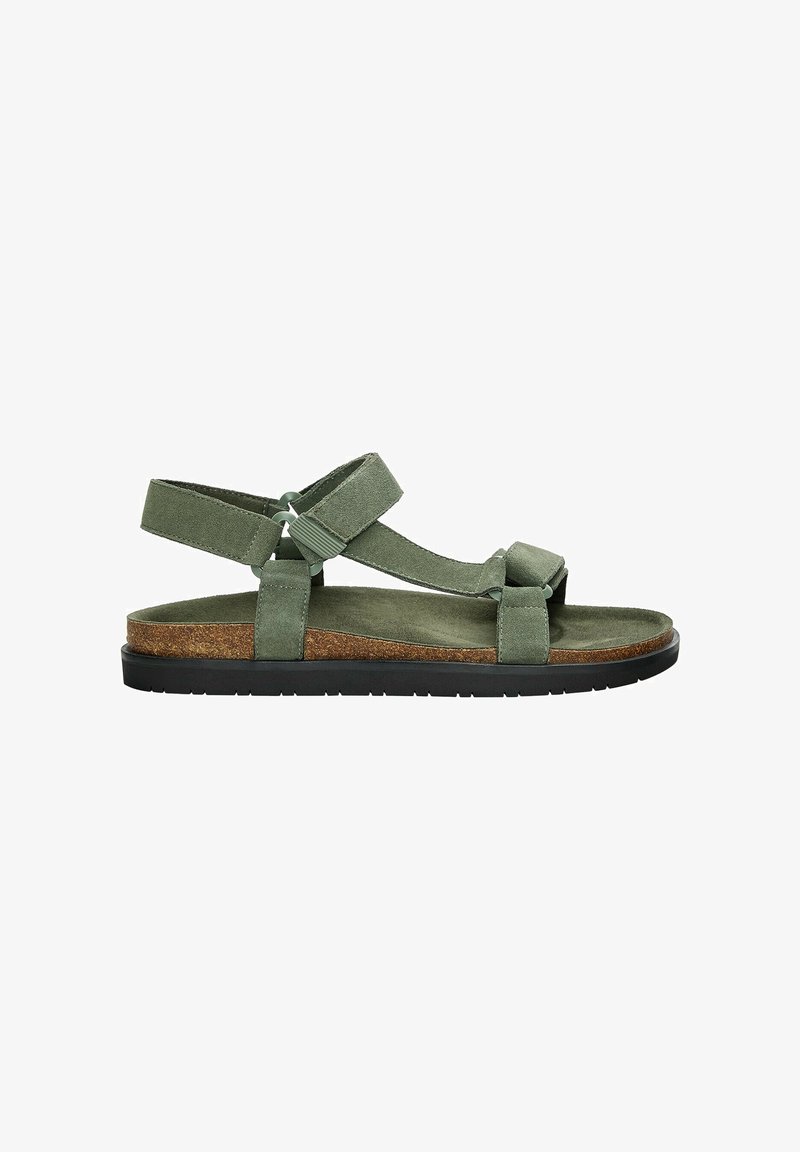 PULL&BEAR Sandaalit nilkkaremmillä - khaki