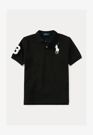 Polo Ralph Lauren BIG PONY COTTON MESH POLO SHIRT 7-14Y - Poloshirt - black/white