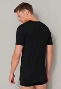 Schiesser 4-PACK - Hemd - schwarz
