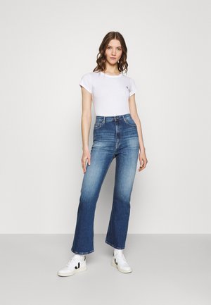 EYBEN SLIM 2 Pack - Basic T-shirt - sartho blue/white