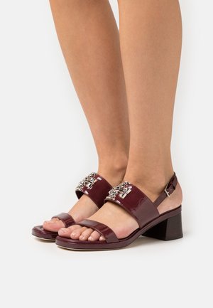 ELEANOR HEEL - Sandales - vintage merlot