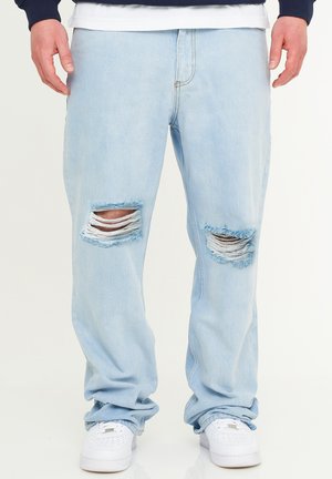 RIPPED JEANS LOOSE-FIT STRAIGHT-LEG BAGGY - Relaxed fit jeans - ice blue