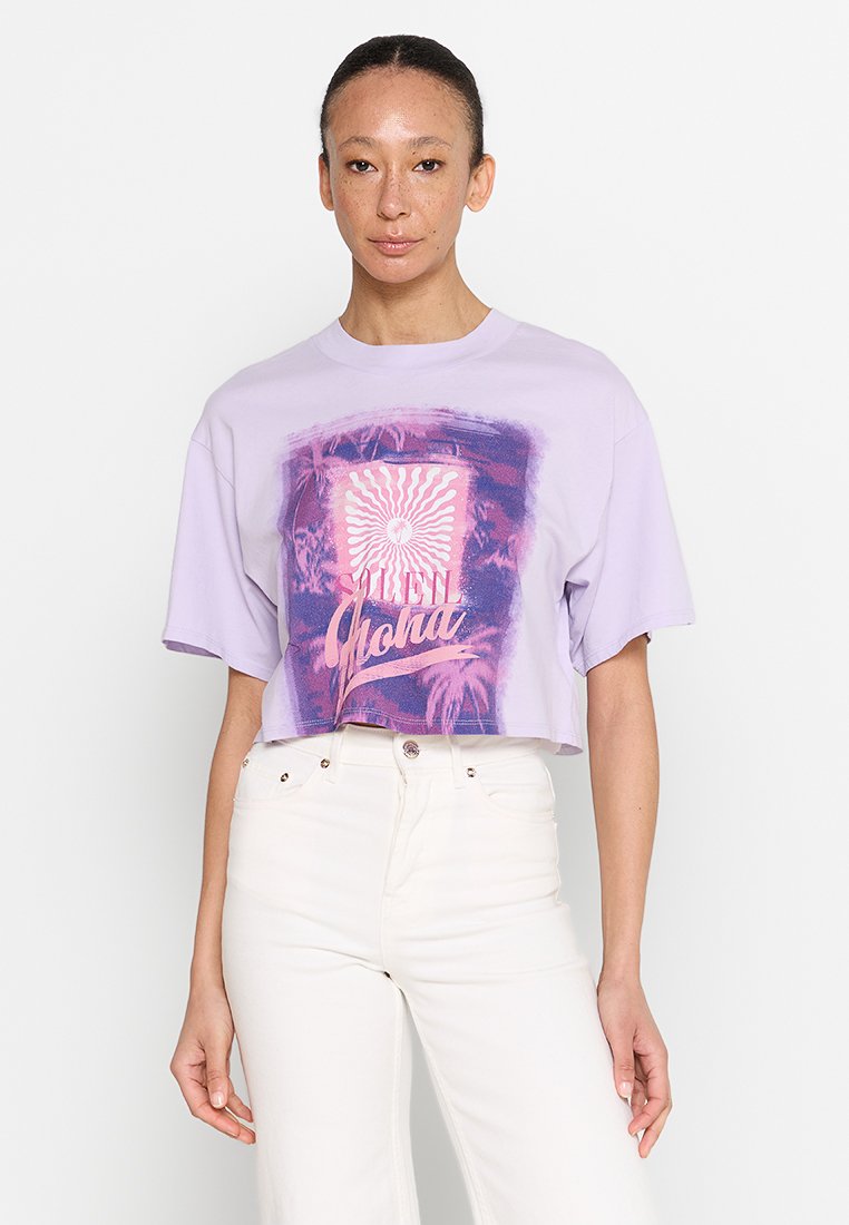 Maje T-shirt print lila