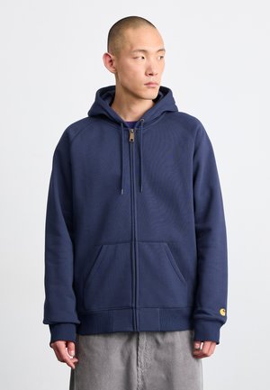 HOODED CHASE JACKET - Hoodie - mizar/gold