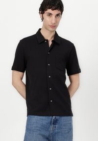 Tommy Hilfiger OPEN FULL PLACKET - Shirt - black
