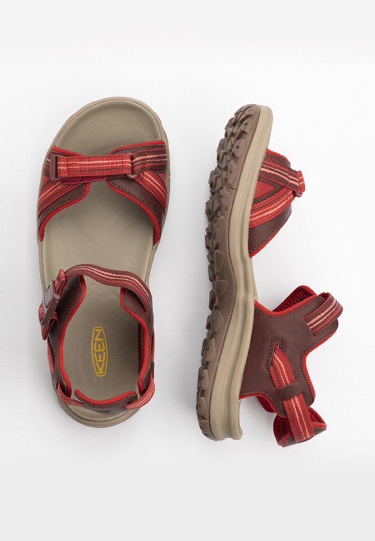 Damen Sportbekleidung | Keen Trekkingsandale dark red/coral/dunkelrot - QV82916 Damen Sportbekleidung | Keen Trekkingsandale dark red/coral/dunkelrot - QV82916