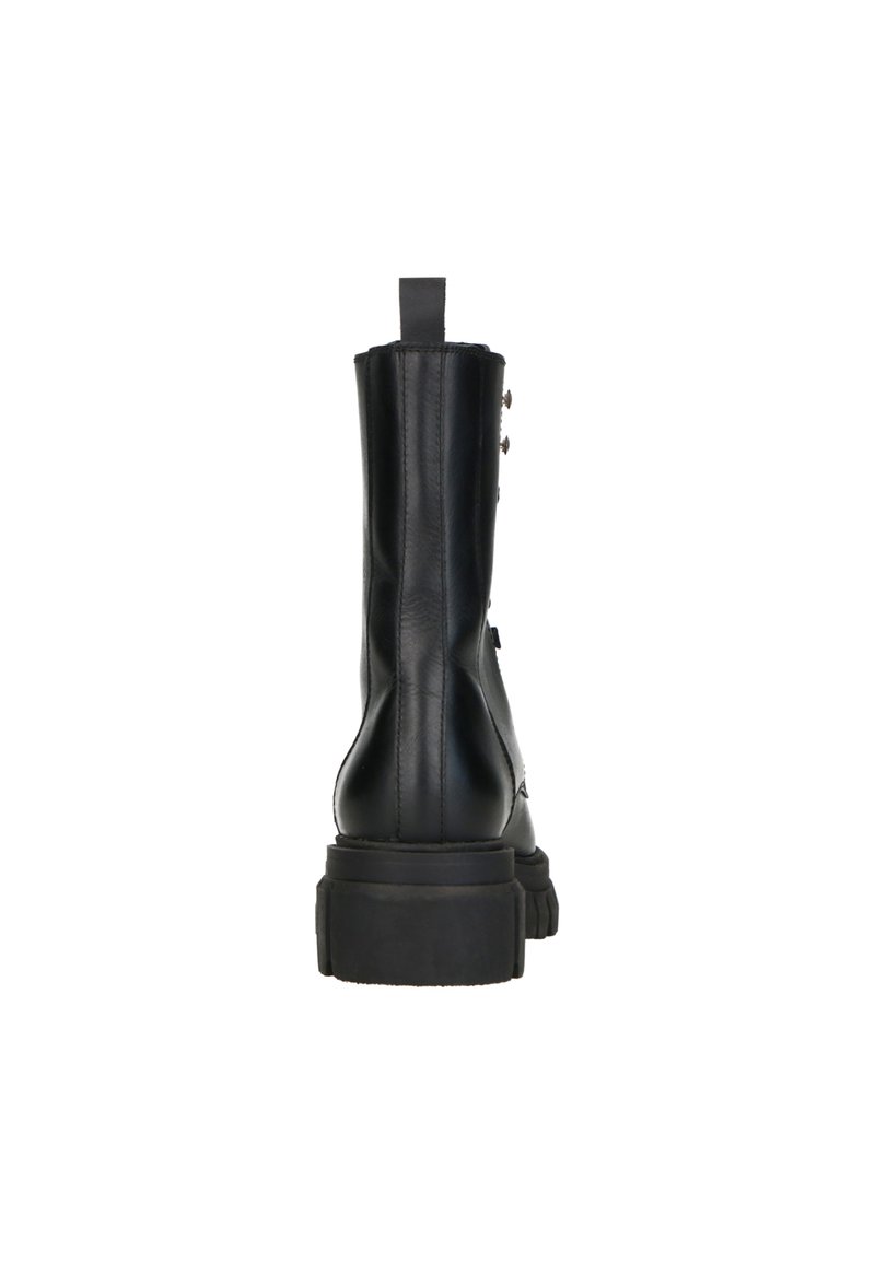 Damen Ankle Boots | Manfield CHUNKY SOHLE Schnürstiefelette schwarz - VV19093 Damen Ankle Boots | Manfield CHUNKY SOHLE Schnürstiefelette schwarz - VV19093