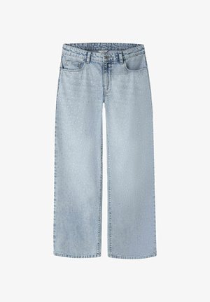 Helerohelised laia säärega teksad tekstuurse mustriga, nähtavate õmblustega, esitaskute ja standardse nööpklambriga.