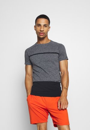 SEAMLESS TEE - Camiseta estampada - dark grey melange
