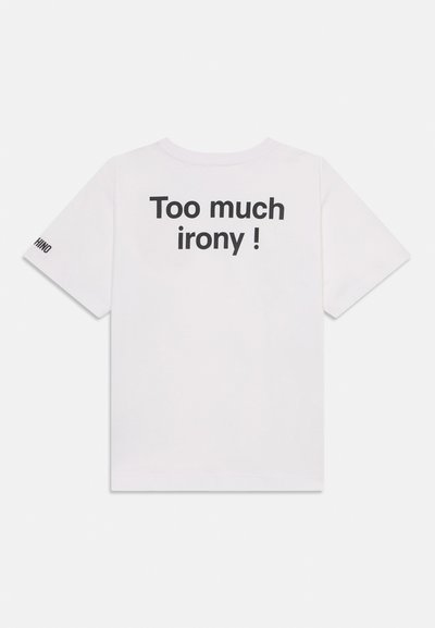 MOSCHINO UNISEX - Trükipildiga T-särk - bianco ottico