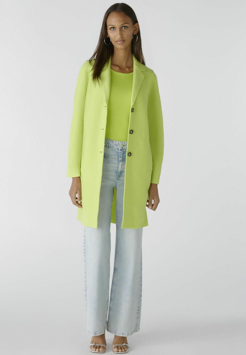Oui MAYSON - Klassischer Mantel - tender shoots/hellgrün - Zalando.de 