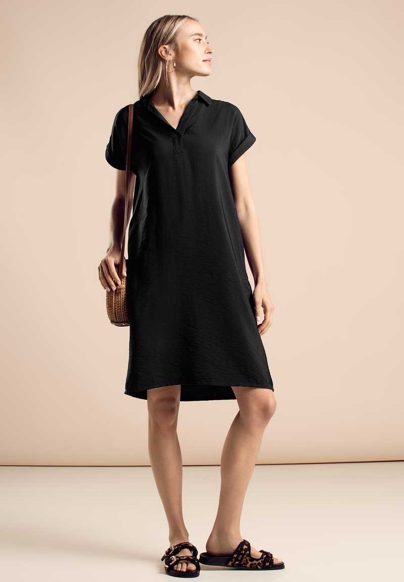 Street One KNIELANGES - Jurk - schwarz