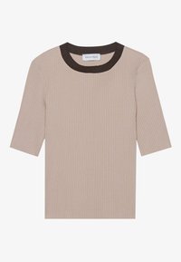 Marškinėliai su spaudiniu - beige/taupe