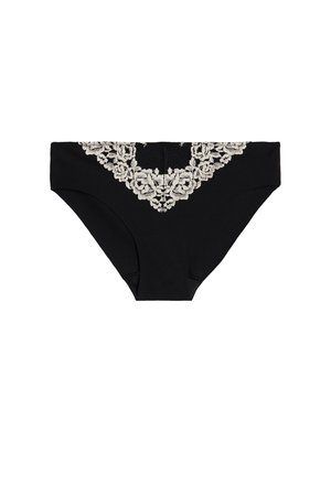 Intimissimi FLOWERS SEAMLESS - Braguitas - nero/ivory