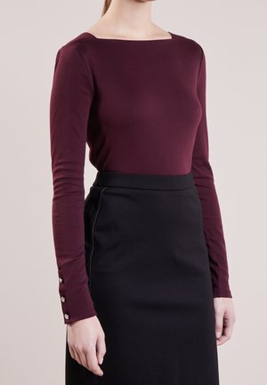 T-shirt à manches longues - bordeaux