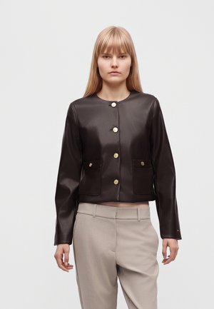 Tommy Hilfiger, JACKET - Яке от изкуствена кожа - chocolate
