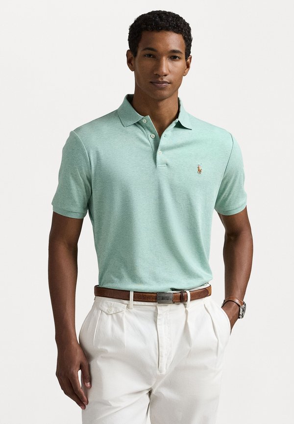 CUSTOM SLIM FIT SOFT COTTON POLO SHIRT - Polo shirt - celadon heather