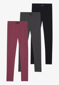 3 PACK - Retuusid - püksid - bordeaux/dark grey/black