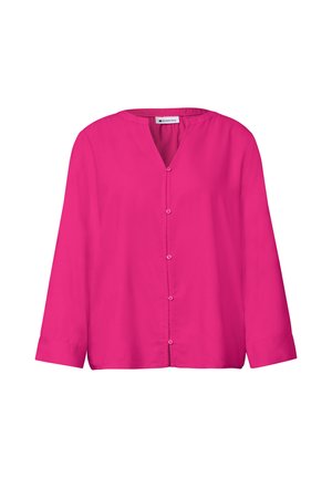 Street One, 3/4-ARM BLUSE MIT SPLIT NECK - Blouse - magenta dream