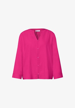 Street One, 3/4-ARM BLUSE MIT SPLIT NECK - Blouse - magenta dream