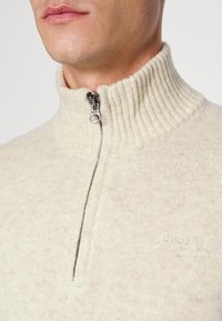 Schott PLLANCE - Fleecepullover - heather off white