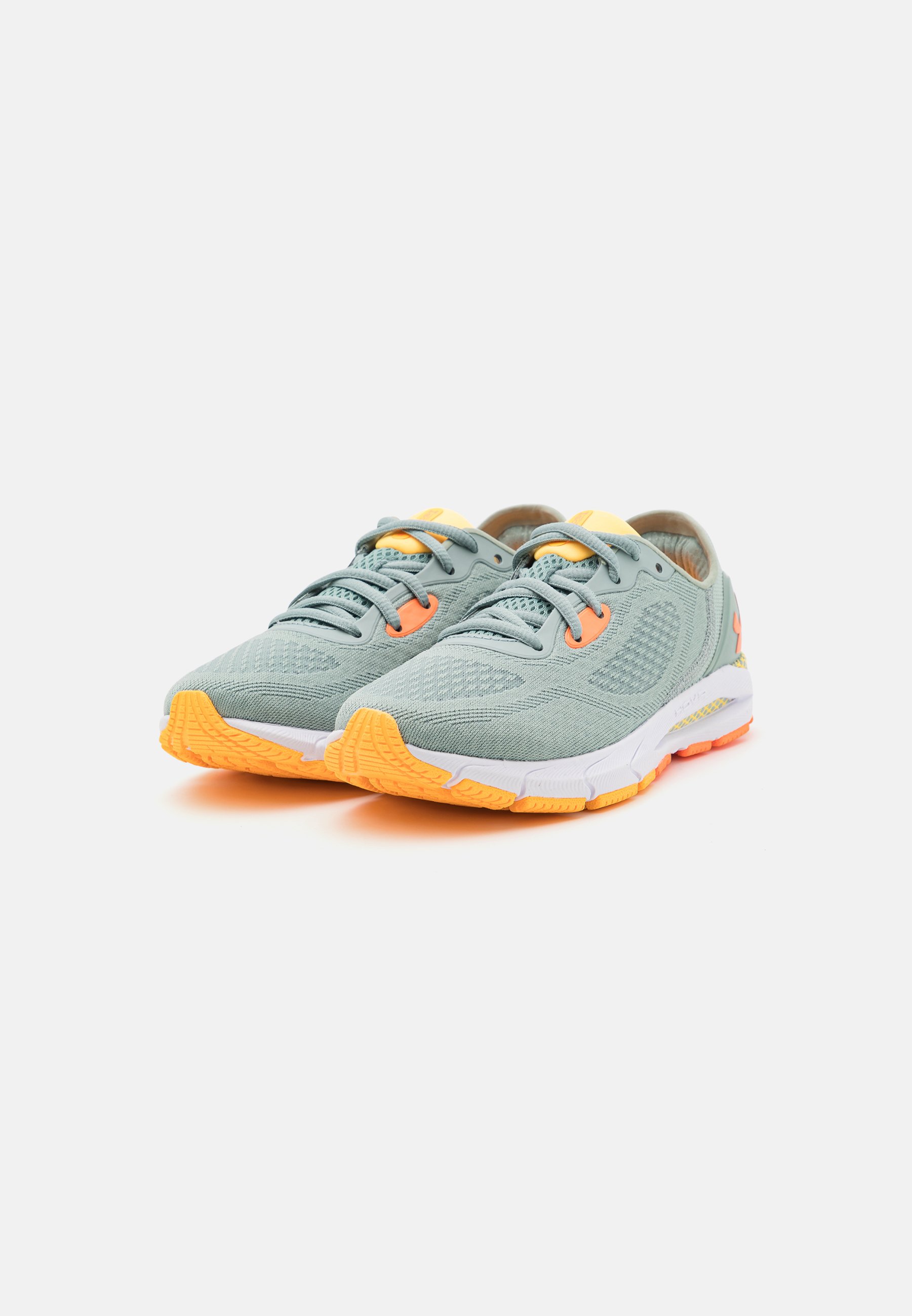 Orange and grey under armour shoes Clearance