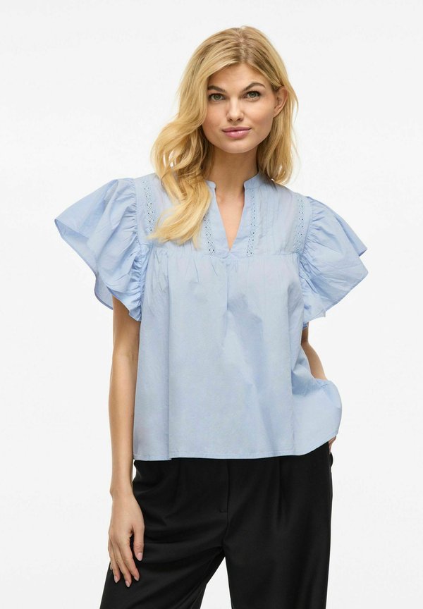 MIT KURZEN ÄRMELN V-AUSSCHNITT - Bluse