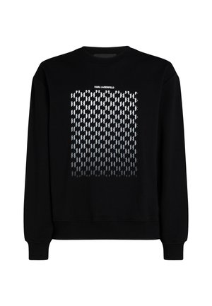 KARL LAGERFELD RELAXED MONOGRAM DEGRAD� - Felpa - black