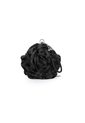 CON FORMA DE FLOR - Clutch - black