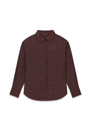 Guess, LS CAROLYN LOGO SHIRT - Chemisier - g eb regal brown