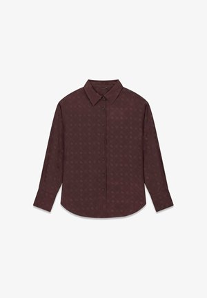 Guess, LS CAROLYN LOGO SHIRT - Chemisier - g eb regal brown