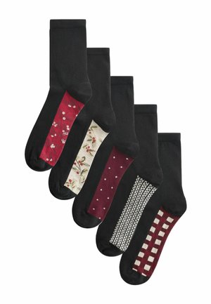 5 PACK - Ponožky - xmas ditsy berry