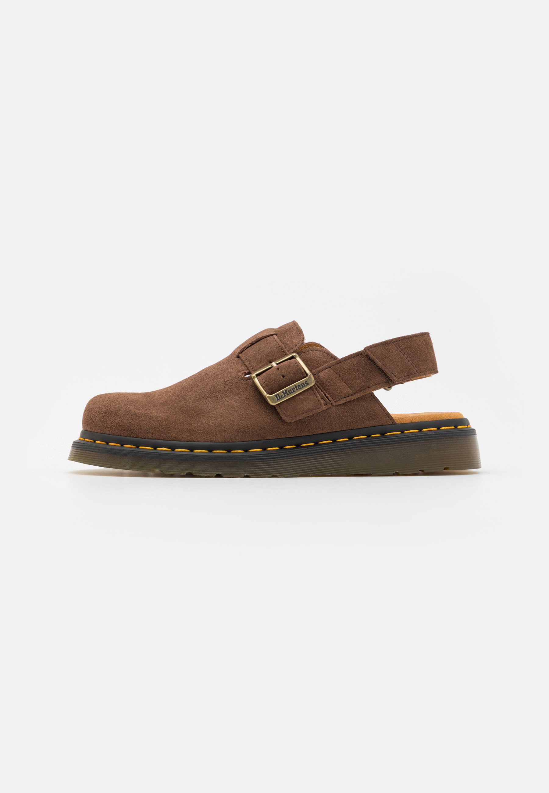 Dr. Martens Chocolate Suede Buckle Clogs Dr. Martens Suede Mule Clogs – Brown – men main image 4