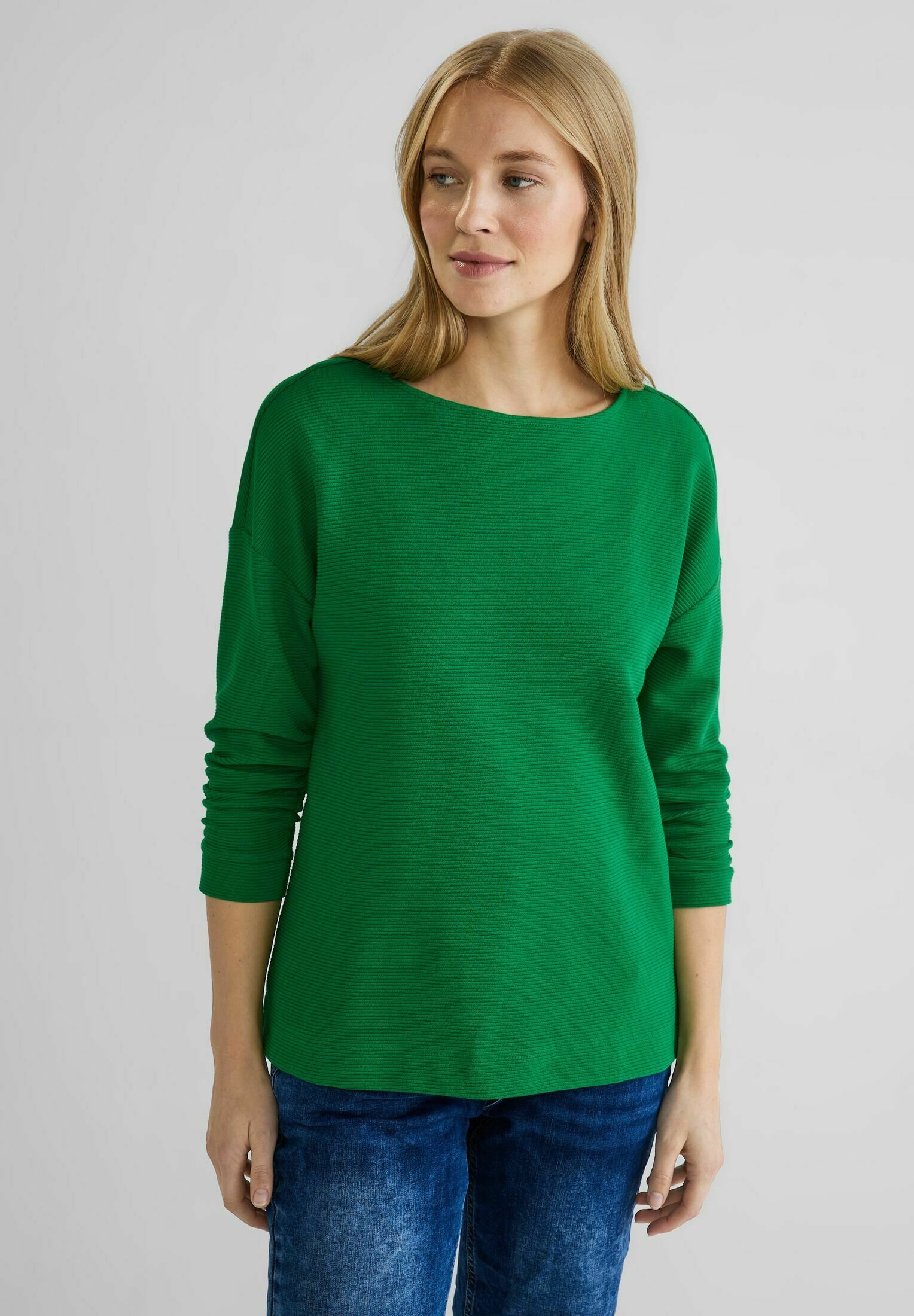 Street One Damen Langarmshirt - Basics Mit Stil Für Office & Freizeit