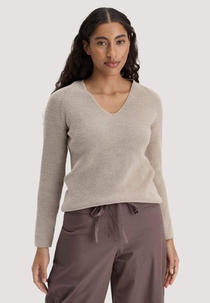 Strickpullover - taupe
